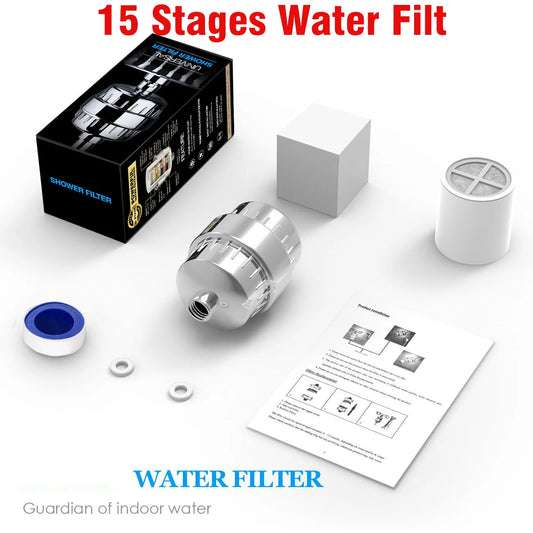 The Viral Purifying 20-Stage Shower Water Filter!