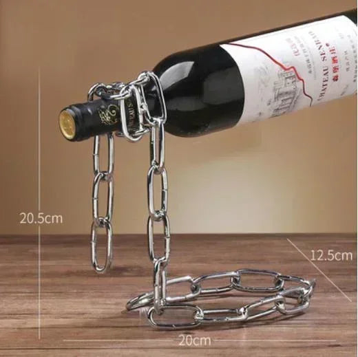 The Magical Suspension Chain Wine Rack!