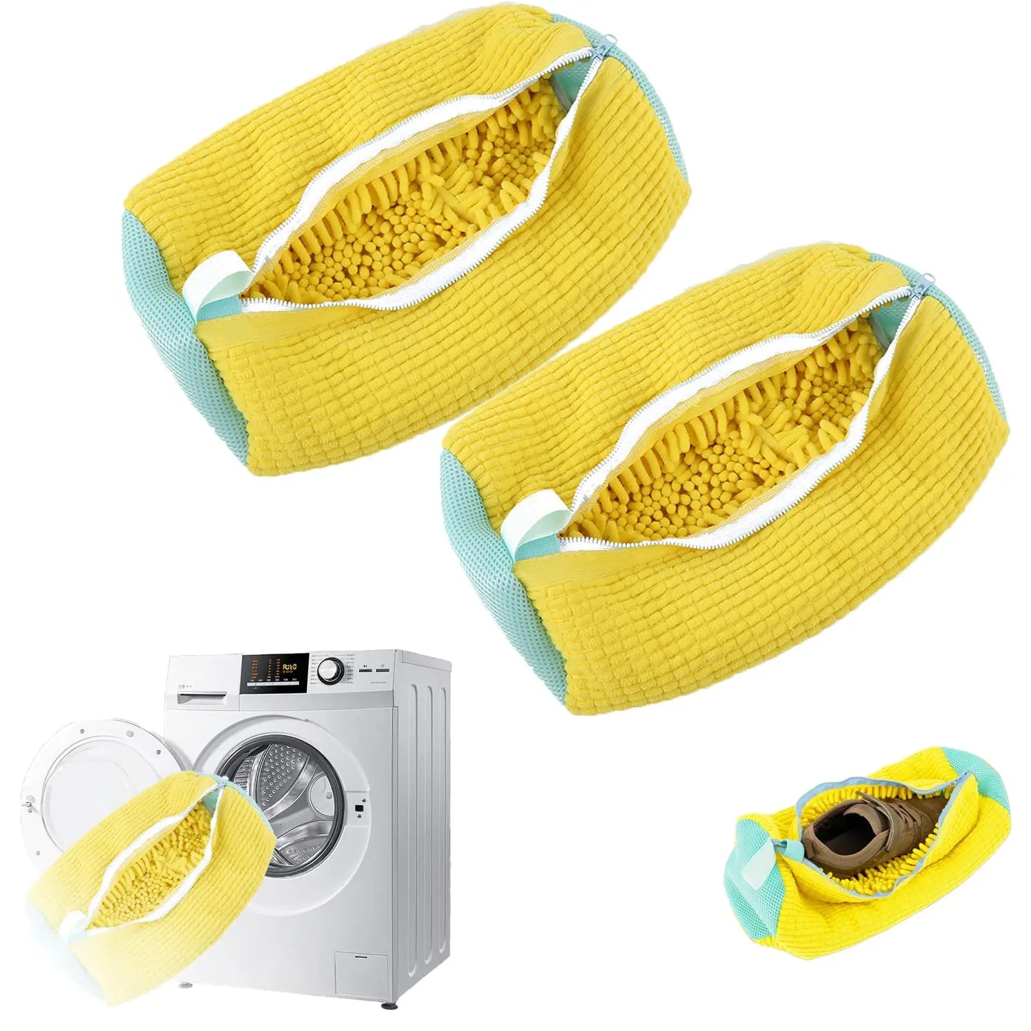 The Fluffy 360° Shoe Washing Bag!