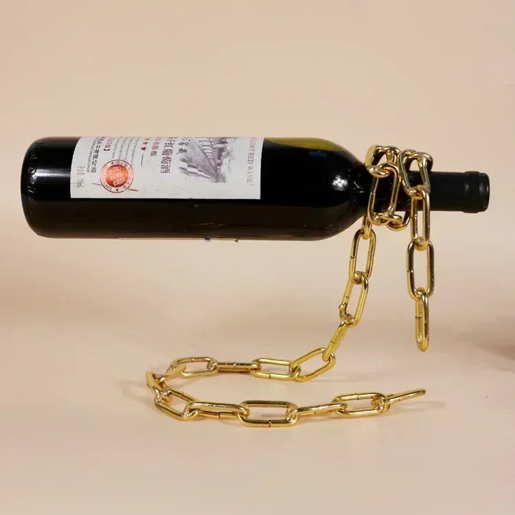 The Magical Suspension Chain Wine Rack!